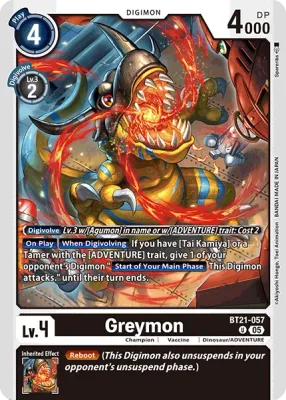 BT21-057 Greymon, UC