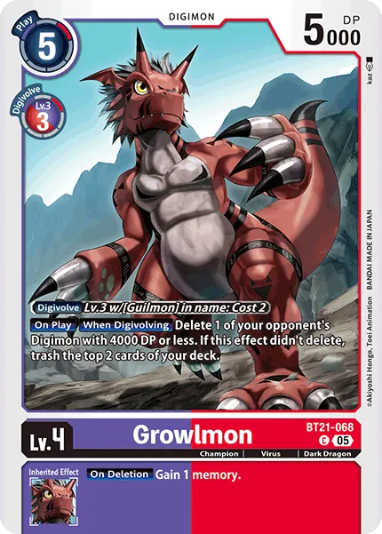 BT21-068 Growlmon, C