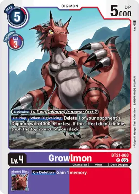 BT21-068 Growlmon, C