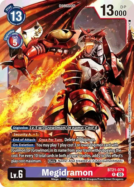 BT21-079 Megidramon, R