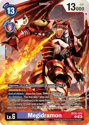 BT21-079 Megidramon, R