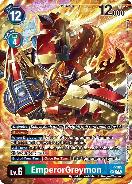 P-185 EmperorGreymon, Box Topper