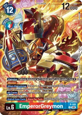 P-185 EmperorGreymon, Box Topper