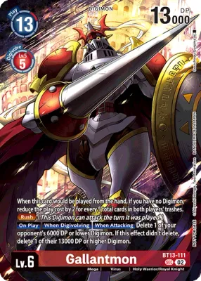 BT13-111 Gallantmon, SEC, AA Box Topper