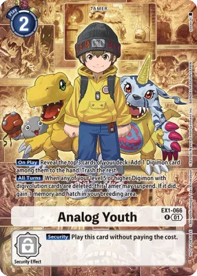 EX1-066 Analog Youth, R, AA Box Topper
