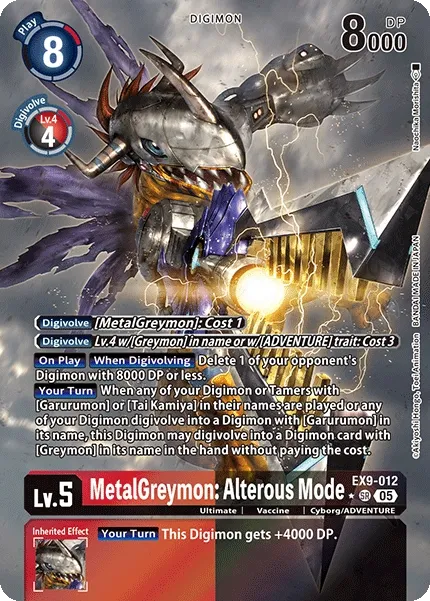 EX9-012 MetalGreymon: Alterous Mode, SR, AA