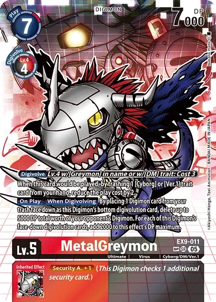 EX9-011 MetalGreymon, SR, SP