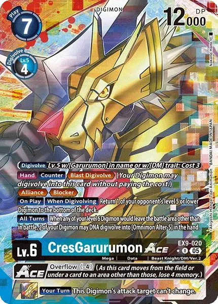 EX9-020 CresGarurumon ACE, R, AA