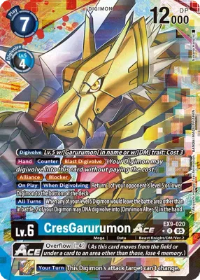 EX9-020 CresGarurumon ACE, R, AA