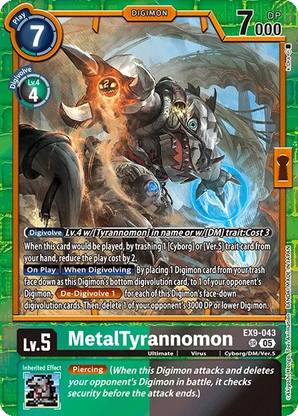 EX9-043 MetalTyrannomon, SR