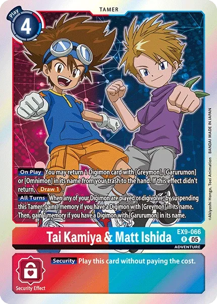 EX9-066 Tai Kamiya &amp; Matt Ishida, R