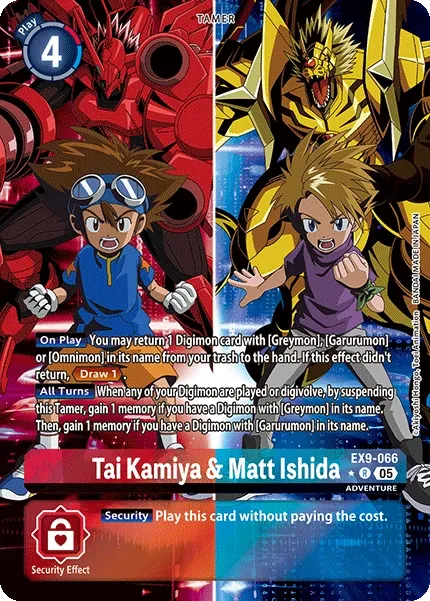 EX9-066 Tai Kamiya &amp; Matt Ishida, R, AA