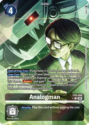 EX9-068 Analogman, R, AA