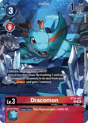 BT20-007 Dracomon, Box Topper