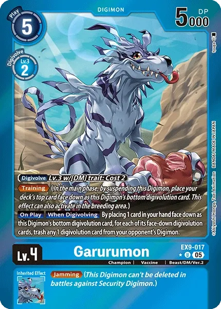 EX9-017 Garurumon, Limited Uncommon