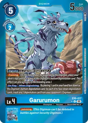 EX9-017 Garurumon, Limited Uncommon
