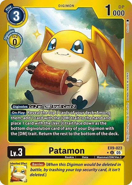 EX9-023 Patamon, Limited Uncommon