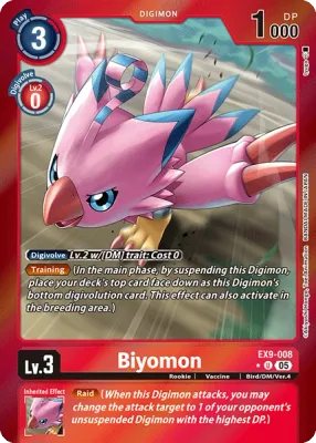 EX9-008 Biyomon, Limited Uncommon