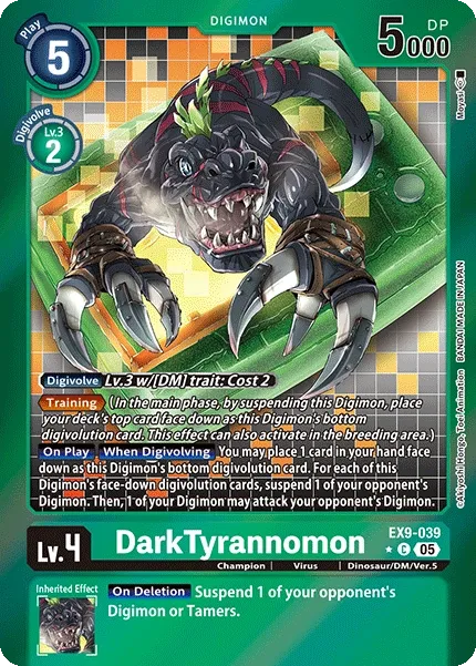 EX9-039 DarkTyrannomon, Limited Common