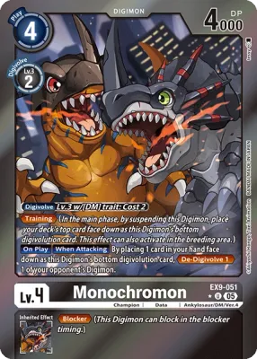 EX9-051 Monochromon, Limited Uncommon