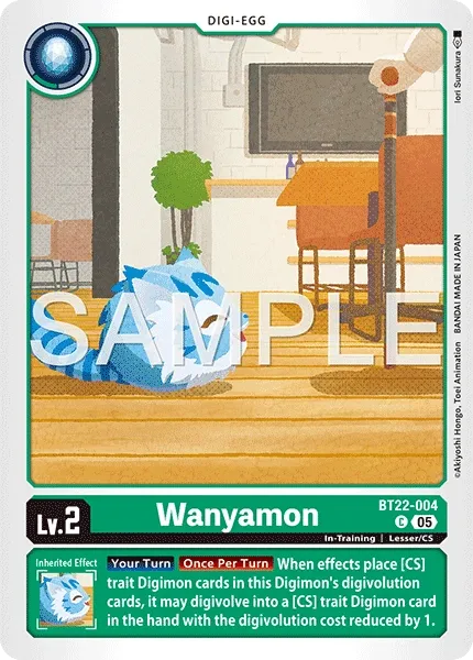 BT22-004 Wanyamon, Common