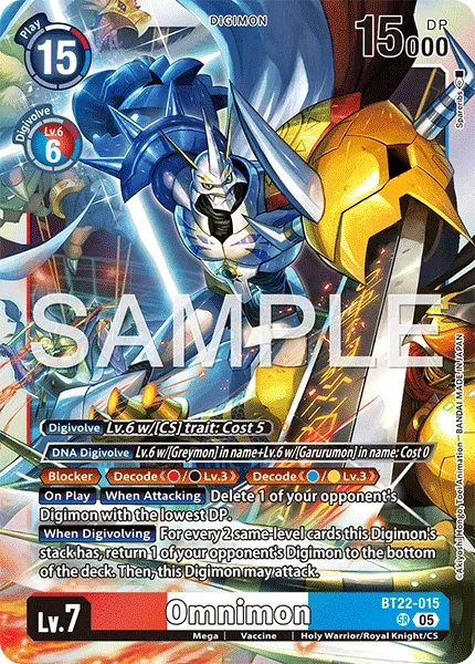 BT22-015 Omnimon, Super Rare