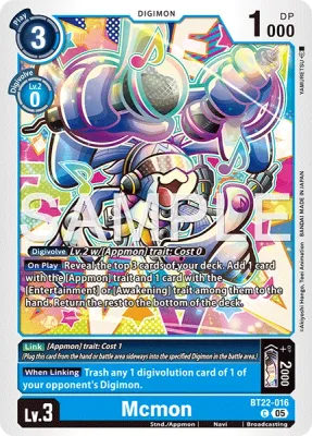 BT22-016 Mcmon, Common