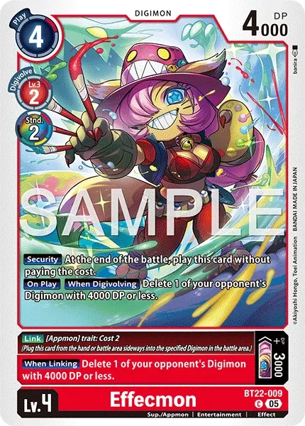 BT22-009 Effecmon, Common