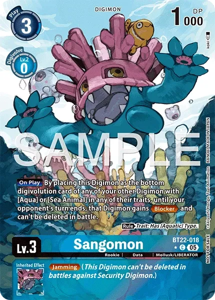 BT22-018 Sangomon, Common, Box Topper