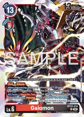 BT22-014 Gaiomon, Rare