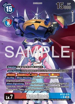 BT22-015 Omnimon, Super Rare, AA