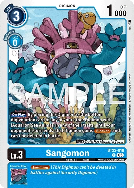 BT22-018 Sangomon, Common