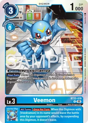 BT22-019 Veemon, Rare