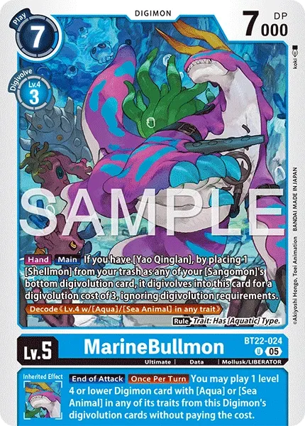 BT22-024 MarineBullmon, Uncommon
