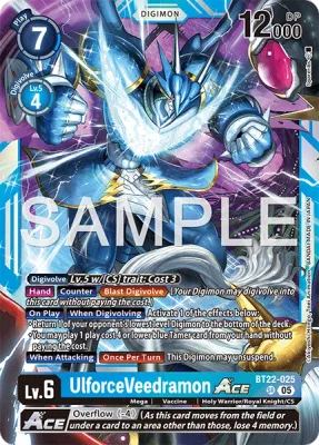 BT22-025 UlforceVeedramon ACE, Super Rare
