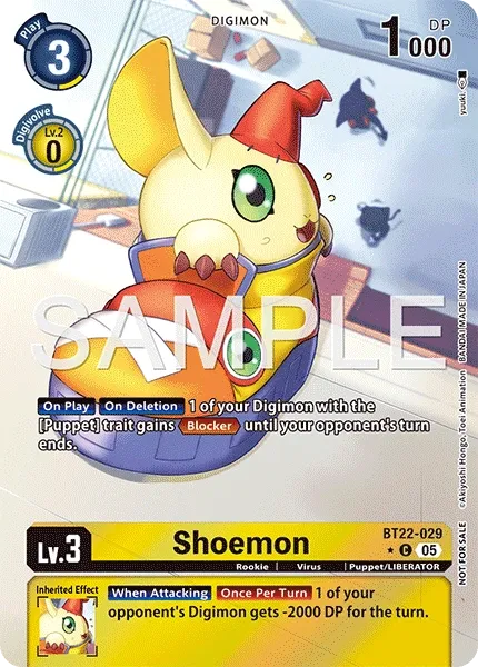 BT22-029 Shoemon, Common, Box Topper