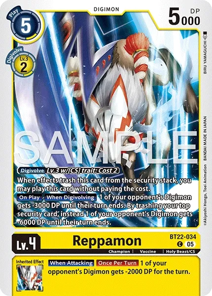 BT22-034 Reppamon, Common