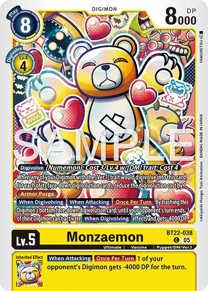 BT22-038 Monzaemon, Common
