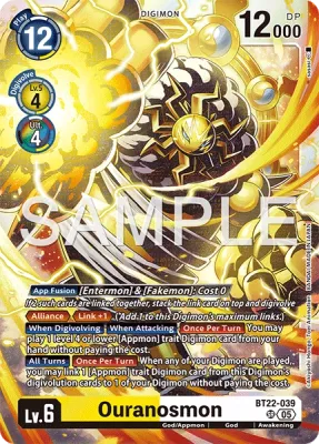 BT22-039 Ouranosmon, Super Rare