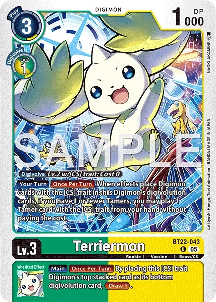 BT22-043 Terriermon, Uncommon