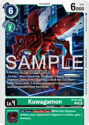BT22-047 Kuwagamon, Common
