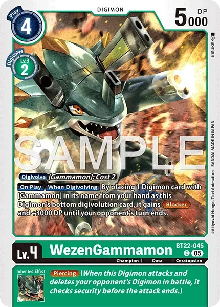 BT22-045 WezenGammamon, Common