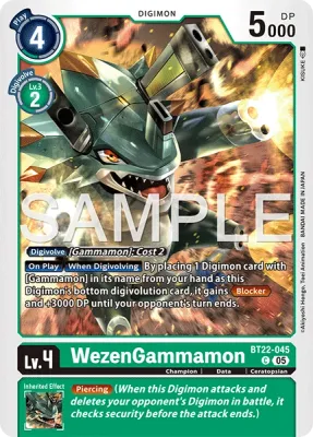 BT22-045 WezenGammamon, Common