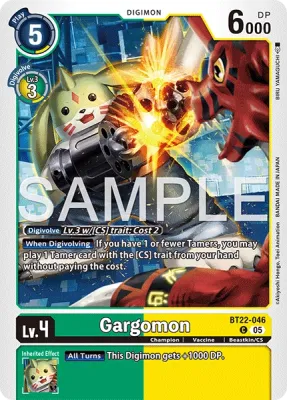 BT22-046 Gargomon, Common