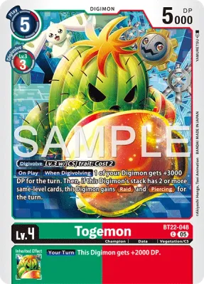 BT22-048 Togemon, Common