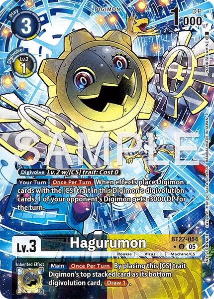 BT22-054 Haguramon, Uncommon, Box Topper