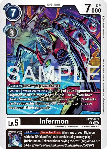 BT22-059 Infermon, Uncommon