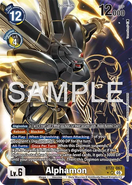BT22-063 Alphamon, Super Rare, AA