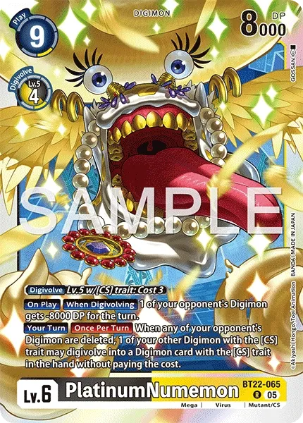 BT22-065 PlatinumNumemon, Rare