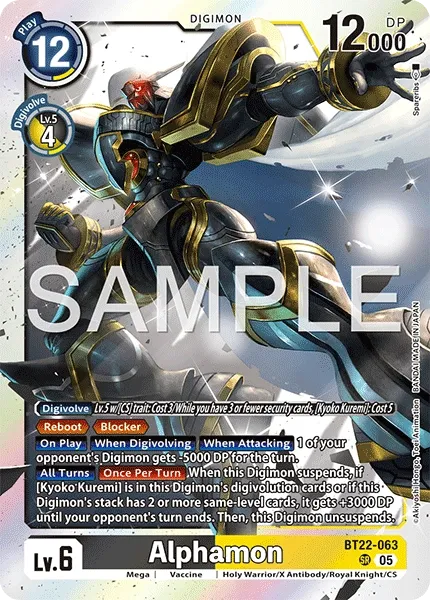 BT22-063 Alphamon, Super Rare